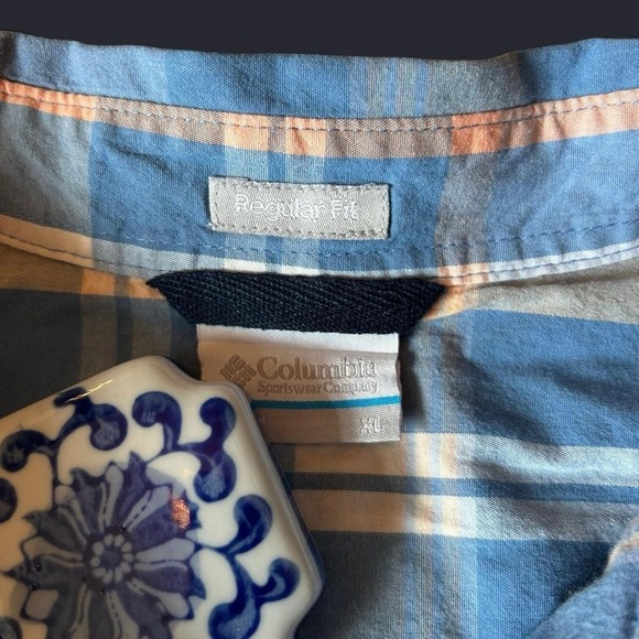 Columbia Sportswear Men’s Short Sleeve Plaid Button-Up Shirt - XL Regular Fit - Picture 7 of 7